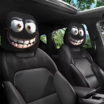 2PCS Smiley Face Car Pillowcase Soft Decorative Headrest Cushion Cover W... - $17.98