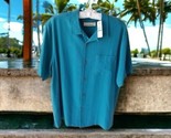 Tommy Bahama 100% Silk Men&#39;s Button Front Cayman Camp SSleeve Shirt L/G ... - $43.56