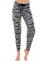 Roudelain Womens Whisperluxe Printed Jogger Pajama Bottoms,Striped Zebra Size S - £31.11 GBP