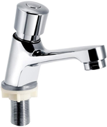 Time Delay Faucet,Public Ktchen Bathroom Chrome Plated Self Closing Wate... - £21.18 GBP