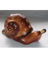 Ceramic Abstract Snail Figurine Indoor Outdoor Garden Tea Light Candle H... - £11.08 GBP