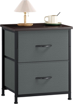 Nightstand with 2 Drawers, Bedside Table Small Dresser with Removable Fa... - $58.40