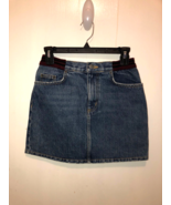 Carmar Denim Skirt SZ 26 Cotton Length 14 Inches - £6.22 GBP