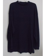Mens NWT Navy Blue Mock Turtleneck Long Sleeve Shirt Size XL - £10.23 GBP