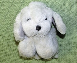 Vintage Applause Toby Grey Dog 6&quot; Plush Stuffed Animal Puppy 1987 Made In Korea - £10.86 GBP