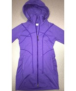 Athleta Hoodie Zip Up Stretch Purple Running Yoga Walking XX-Small (2X S... - £35.09 GBP
