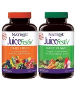 Natrol JuiceFestiv - FruitFestiv &amp; VeggieFestiv 2 Pack (1 bottle/120 cap... - £40.05 GBP