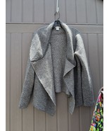 Max Studio Gray Open Front Cardigan Sweater Acrylic Wool, Size XL, Preowned - $20.31 CAD