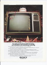 1979 Sony Trinitron Print Ad Vintage Electronics TV Television KV-264 8.... - $19.21