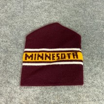 Minnesota Gophers Mens Hat Beanie Maroon Gold Spellout Winter Cap Sports... - $18.98