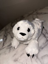 Wild Republic Harp Seal Pup Plush 15” 2015 Stuffed Snow white - $8.95