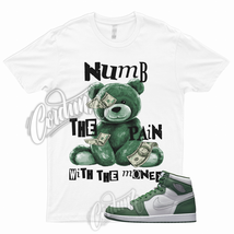 NUMB T for 1 Retro Gorge Green High Metallic Silver White Shirt To Match Pine - £18.74 GBP+