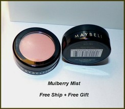 NEW 2 X  Maybelline Natural Accents Blush Powder  "Mulberry Mist"  #45 FREE GIFT - £6.84 GBP