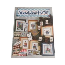 Jeanette Crew Designs Snow Folks At Home Counted Cross Stitch Pattern Book Craft - £7.56 GBP