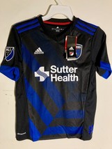 Adidas Youth MLS Jersey San Jose Earthquakes Team Black sz XL - £6.72 GBP