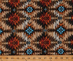 Cotton Southwestern Tucson Tribal Cotton Fabric Print by the Yard D462.58 - £25.19 GBP