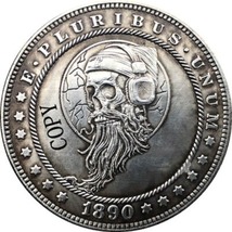 Hobo Nickel 1890-CC Usa Morgan Dollar Coin Copy Type 167 - £7.18 GBP