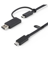 STARTECH.COM USBCCADP 3.3FT USB C CABLE WITH USB A ADAPTER DONGLE - USB ... - £46.03 GBP