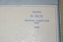 Bendix King IU-2023C Remote Computer Interface unit Maintenance manual I... - $148.50