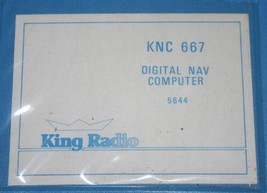 Bendix King KNC667 Digital Nav Computer Maintenance Manual KNC-667 006-0... - $148.50