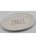 Rae Dunn Artisan Magenta JINGLE Christmas Holiday Oval Plate Dish Red &amp; ... - $276.07 MXN