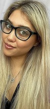 New Mikli by ALAIN MIKLI MR6R12R130 53mm Black Cat Eye Women&#39;s Eyeglasses Frame - £47.95 GBP