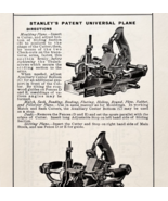 1900 Stanley Tools Universal Plane Advertisement Victorian Wood Engravin... - $363.77 MXN