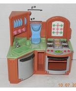 LOVING FAMILY DOLLHOUSE FISHER PRICE Corner Kitchen with working lights ... - £11.54 GBP
