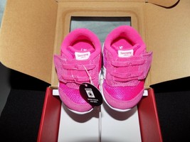 Saucony Kids Originals Jazz Riff Crib (Infant) Pink/White Size 1 Girl&#39;s NEW - £31.50 GBP