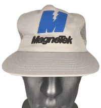 VTG Magnetek 80&#39;s Trucker Hat Cap Snapback Power Electric Blue Park Aven... - $17.50