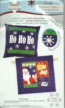 Needle Creations  Santa  Embroidery Pillow or Wall Hanging Pre stamped Panels - $9.14