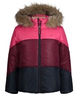 MSRP $110 Tommy Hilfiger Little Girl Hooded Puffer Jacket Colorblock Siz... - $74.70 CAD