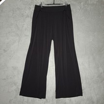 Maurices Womens Black Elastic Waist Pull On Wide Leg Pants Size L - $38.53