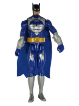 Batman Unlimited 12" Action Figure Blue & Silver with Cape Mattel 2014 Poseable - $11.05