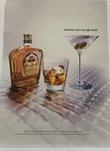 Magazine Print Ad Crown Royal Whiskey Jealousy Rears It’s Ugly Head - £3.93 GBP