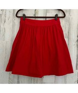 Banana Republic Red Pleated Mini Skirt Size 4 Pockets - £8.14 GBP
