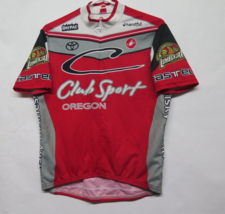 Castelli Oregon Lumberjax LAX Lacrosse Team Cycling Jersey 1/2 Zip Mens M Red - £26.23 GBP
