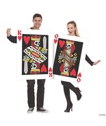 King Queen of Hearts Couples Adult Costume Card Game Halloween Funny FW1... - $62.99