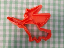 Orange Plastic Halloween Witch Cookie Cutter - £6.71 GBP