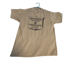 Vintage 80s Hanes 50/50 Tee Beige Las Vegas Castaways Casino Slot Winner... - $76.00