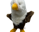 Fiesta Toys Bald Eagle Bird Stuffed Animal Toy Wild Eagle Embroidered Wi... - $10.95