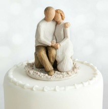 Anniversary Cake Topper Figure Sculpture Hand Painting Willow Tree By Susan Lord - £50.10 GBP