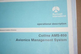 Rockwell Collins AMS-850 Avionics Management System Operational manual - £118.70 GBP