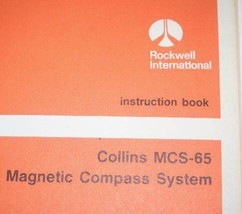 Rockwell Collins MCS-65 Magnetic Compass Instruction Installation manual Book - £116.50 GBP