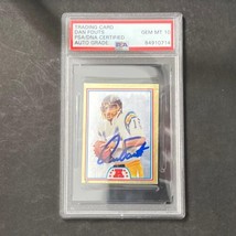 1982 Topps #221 Dan Fouts Signed Card AUTO 10 PSA Slabbed Chargers - £54.66 GBP