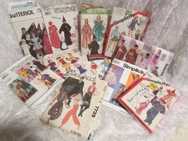 sewing patterns for costumes - 11 - see descriptions (A-SEW) - $18.32