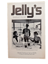 VTG Jelly&#39;s Seafood House Menu Virgin Islands B/W Photo Cover No Date Dr... - £21.09 GBP