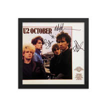 U2 signed &quot;October&quot; album Reprint - £58.98 GBP