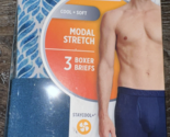Jockey ~ 3 Pair Men&#39;s Boxer Briefs Modal Stretch Cooling ~ XL (40-42) - $24.66