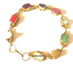 Navratna Gem Stone Wrist Bracelet - £7.62 GBP